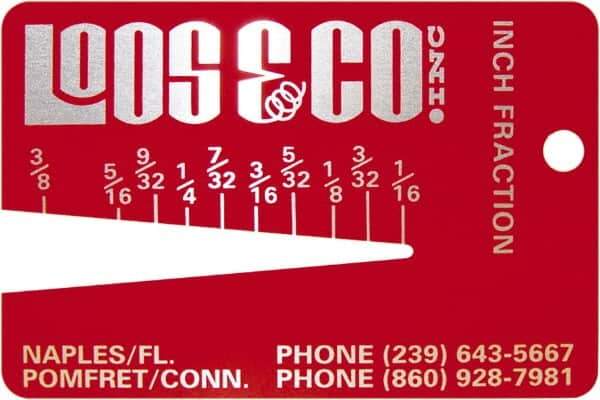 Loos & Co. - 1/16 to 3/8 Inch Range, Wire and Sheet Metal Gage - Use with Any Cable - All Tool & Supply