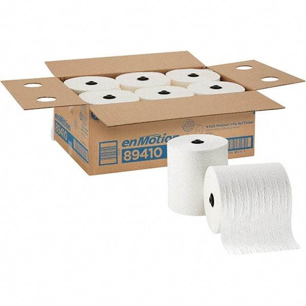 Georgia Pacific - Hard Roll of 1 Ply White Paper Towels - 8-1/4" Wide, 425' Roll Length - All Tool & Supply