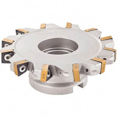 Iscar - Shell Mount B Connection, 0.62" Cutting Width, 1.378" Depth of Cut, 5" Cutter Diam, 1-1/4" Hole Diam, 12 Tooth Indexable Slotting Cutter - FDN-XN13 Toolholder, XNMU 13 Insert - All Tool & Supply