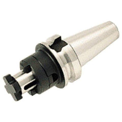 Iscar - BT50 Taper Shank 16mm Pilot Diam Shell Mill Holder - 100mm Flange to Nose End Projection, 32mm Nose Diam, Through-Spindle Coolant - Exact Industrial Supply