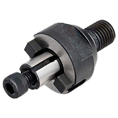 Iscar - M16 Modular Connection 1/2" Pilot Diam Shell Mill Holder - 0.929" Flange to Nose End Projection, 1.378" Nose Diam, Through-Spindle Coolant - Exact Industrial Supply