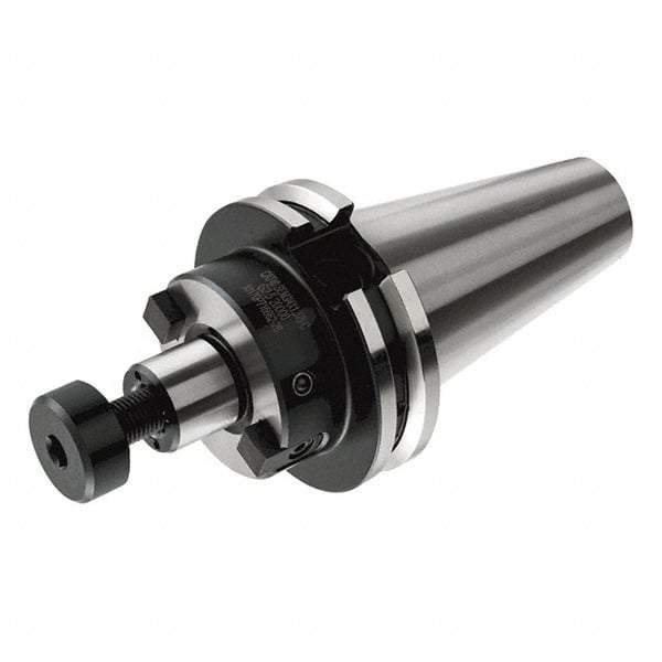 Iscar - CAT50 Taper Shank 3/4" Pilot Diam Shell Mill Holder - 2" Flange to Nose End Projection, 1.772" Nose Diam, Through-Spindle & DIN Flange Coolant - Exact Industrial Supply