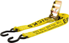 Erickson Manufacturing - 15' Long x 2" Wide, 2,500 Lb Basket Capacity, Polyester & Steel Web Sling - Yellow - All Tool & Supply