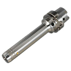 Iscar - HSK100A Taper Shank, 8mm Hole Diam, Hydraulic Tool Holder/Chuck - 25mm Nose Diam, 200mm Projection, 37mm Clamp Depth, 10,000 RPM, Through Coolant - Exact Industrial Supply