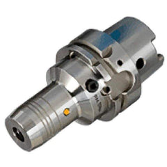 Iscar - HSK100A Taper Shank, 32mm Hole Diam, Hydraulic Tool Holder/Chuck - 56mm Nose Diam, 120mm Projection, 62mm Clamp Depth, 10,000 RPM, Through Coolant - Exact Industrial Supply