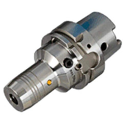 Iscar - HSK100A Taper Shank, 1-1/4" Hole Diam, Hydraulic Tool Holder/Chuck - 2.205" Nose Diam, 4.724" Projection, 2.44" Clamp Depth, 10,000 RPM, Through Coolant - Exact Industrial Supply