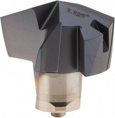 Iscar - Series ICP, 28.58mm Diam Grade IC908 140° Replaceable Drill Tip - Carbide, TiAlN Finish, 28 Seat Size - All Tool & Supply