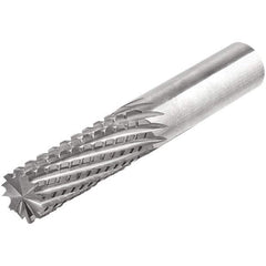 Iscar - 3/8" Diam, 1" LOC, End Mill End, Solid Carbide Diamond Pattern Router Bit - Right Hand Cut, 3" OAL, 3/8" Shank Diam, Use on Composite - All Tool & Supply