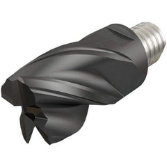 Iscar - MM EC-CF Grade IC908 Carbide End Milling Tip Insert - TiAlN Finish, 4 Flutes, 25mm Cutting Diam, 22mm Depth of Cut, 37mm Extension, 0.1181" Cnr Rad, 38° Helix - All Tool & Supply