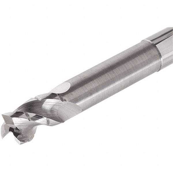 Iscar - 10mm, 3 Flute, Single End, Solid Carbide, 0.2mm Corner Radius End Mill - 80mm OAL, Right Hand Flute, 22mm LOC, Right Hand Cut, 40mm Extended Reach - All Tool & Supply