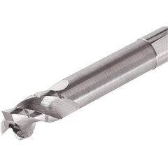 Iscar - 10mm, 3 Flute, Single End, Solid Carbide, 0.2mm Corner Radius End Mill - 92mm OAL, Right Hand Flute, 15mm LOC, Right Hand Cut, 50mm Extended Reach - All Tool & Supply