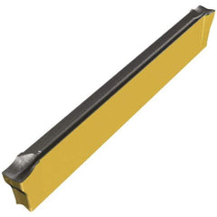 Iscar - DGN2002 XL IC830 Grade, 0.081" Cutting Width, Carbide Cutoff Insert - Neutral Lead Angle, 0.008" Cnr Rad, AlTiN/TiN Coated, Double End - All Tool & Supply