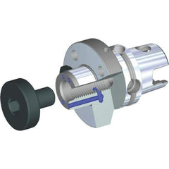 Kennametal - KM80TS Modular Connection 27mm Pilot Diam Shell Mill Holder - 50mm Flange to Nose End Projection, 60mm Nose Diam, M12x1.75 Lock Screw, Through-Spindle Coolant - Exact Industrial Supply