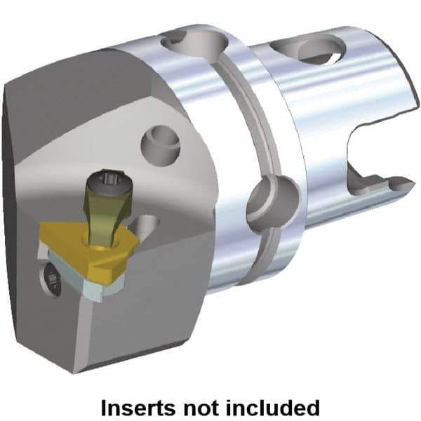 Kennametal - Insert Style LT 16ER, 50mm Head Length, Left Hand Cut, External Modular Threading Cutting Unit Head - System Size KM50TS, 35mm Center to Cutting Edge, Series LT Threading - All Tool & Supply