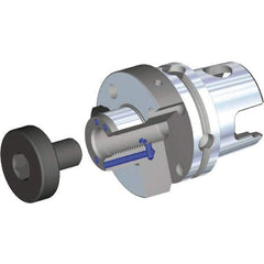 Kennametal - KM80ATC Modular Connection 1-1/4" Pilot Diam Shell Mill Holder - 1.575" Flange to Nose End Projection, 2.88" Nose Diam, 5/8-18 Lock Screw, Through-Spindle Coolant - Exact Industrial Supply