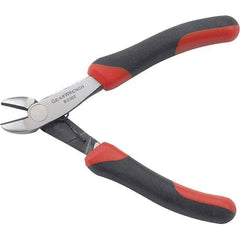 GearWrench - Cutting Pliers - 5" BLK/RED SLIM HNDL MINI DIAG CUTTING PLIERS - All Tool & Supply