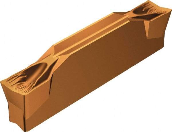 Sandvik Coromant - R123F2F CF 1145 Grade, 0.0984" Cutting Width, Carbide Cutoff Insert - 5° Right Hand Lead Angle, 0.0059" Cnr Rad, Oxide Coated - All Tool & Supply