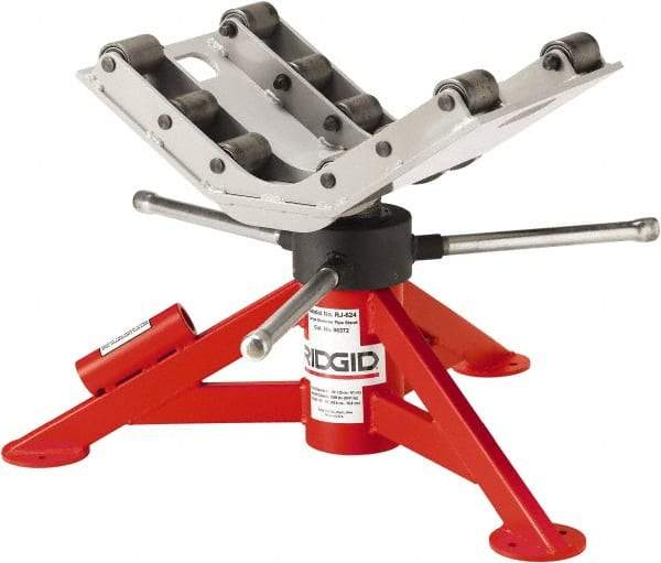 Ridgid - 6" to 24" Pipe Capacity, Adjustable Pipe Stand - 16" to 31" High, 4,500 Lb Capacity - All Tool & Supply