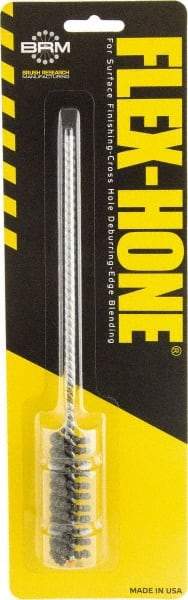 Brush Research Mfg. - 5/8" to 0.709" Bore Diam, 0.8333333 Grit, Aluminum Oxide Flexible Hone - Extra Fine, 8" OAL - All Tool & Supply