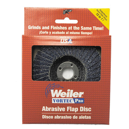 4″ Vortec Pro Abrasive Flap Disc, Phenolic Backing, 36Z, 5/8″ Arbor Hole, Retail Pack - All Tool & Supply