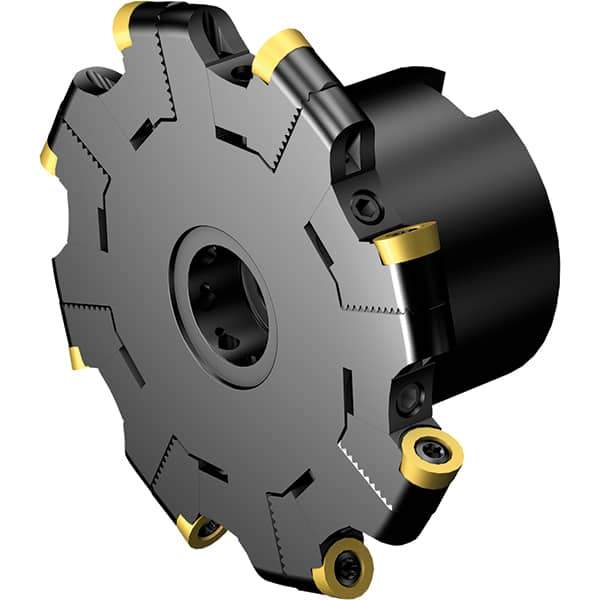 Sandvik Coromant - 3/8" Cutting Width, 0.925" Depth of Cut, 1" Hole Diam, 8 Tooth Indexable Slotting Cutter - Right Hand Cutting Direction - All Tool & Supply