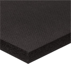 Value Collection - 24" Long, 12" Wide, Neoprene Foam Rubber Foam Sheet - 50 to 70 Durometer, Black, -70 to 200°F, Adhesive Backing - All Tool & Supply