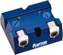 Raptor Workholding - 2-1/4" Jaw Width, 10" High x 8" Long x 10" Wide Dovetail Vise - For Use with 4 & 5 Axis Workholding Systems - All Tool & Supply