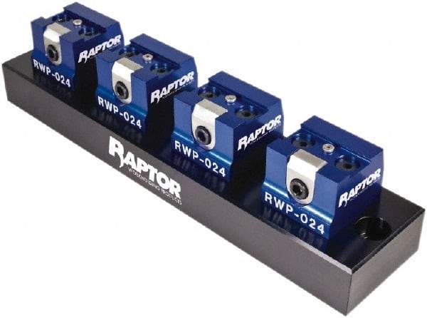 Raptor Workholding - 3/4" Jaw Width, 2-7/8" High x 13" Long x 4" Wide Dovetail Vise - For Use with 4 & 5 Axis Workholding Systems - All Tool & Supply