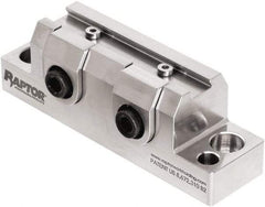 Raptor Workholding - 1-1/4" High x 1" Wide x 3-3/4" Long Vise Clamp - 3/8" Jaw Opening Capacity, 1/8" High x 2-1/2" Wide Jaw, For 4 & 5 Axis Workholding Systems - All Tool & Supply