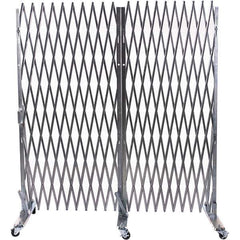 Illinois Engineered Products - 90" High Portable Traffic Control Gate - Galvanized Steel, Silver - All Tool & Supply