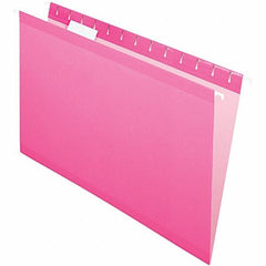 Pendaflex - 8-1/2 x 14", Legal, Pink, Hanging File Folder - 11 Point Stock, 1/5 Tab Cut Location - All Tool & Supply