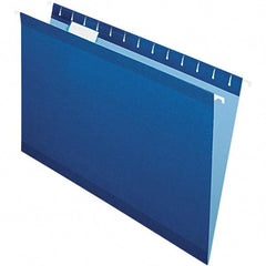 Pendaflex - 8-1/2 x 14", Legal, Navy, Hanging File Folder - 11 Point Stock, 1/5 Tab Cut Location - All Tool & Supply