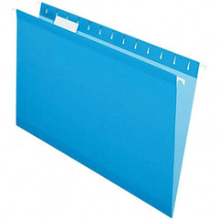 Pendaflex - 8-1/2 x 14", Legal, Blue, Hanging File Folder - 11 Point Stock, 1/5 Tab Cut Location - All Tool & Supply