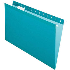 Pendaflex - 8-1/2 x 14", Legal, Teal, Hanging File Folder - 11 Point Stock, 1/5 Tab Cut Location - All Tool & Supply