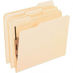 Pendaflex - 8-1/2 x 11", Letter Size, Manila, File Folders with Top Tab - 11 Point Stock, Assorted Tab Cut Location - All Tool & Supply