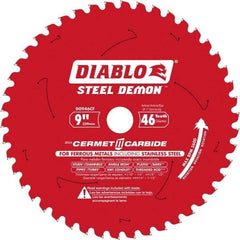 Freud - 9" Blade Diam, 46 Teeth, Carbide-Tipped Cold Saw Blade - 1" Arbor Hole Diam, 1/16" Blade Thickness - All Tool & Supply