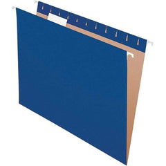 Pendaflex - 8-1/2 x 11", Letter Size, Navy, Hanging File Folder - 11 Point Stock, 1/5 Tab Cut Location - All Tool & Supply