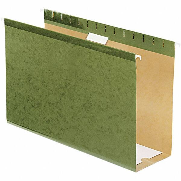 Pendaflex - 8-1/2 x 14", Legal, Standard Green, Hanging File Folder - 11 Point Stock, 1/5 Tab Cut Location - All Tool & Supply