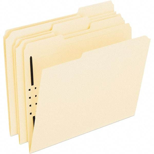 Pendaflex - 8-1/2 x 11", Letter Size, Manila, File Folders with Top Tab - Assorted Tab Cut Location - All Tool & Supply