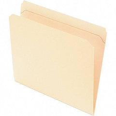 Pendaflex - 8-1/2 x 11", Letter Size, Manila, File Folders with Top Tab - 11 Point Stock, Straight Tab Cut Location - All Tool & Supply