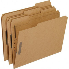 Pendaflex - 8-1/2 x 11", Letter Size, Brown, File Folders with Top Tab - Assorted Tab Cut Location - All Tool & Supply