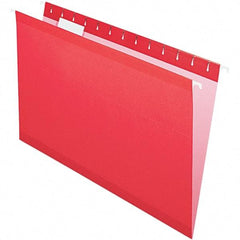 Pendaflex - 8-1/2 x 14", Legal, Red, Hanging File Folder - 11 Point Stock, 1/5 Tab Cut Location - All Tool & Supply