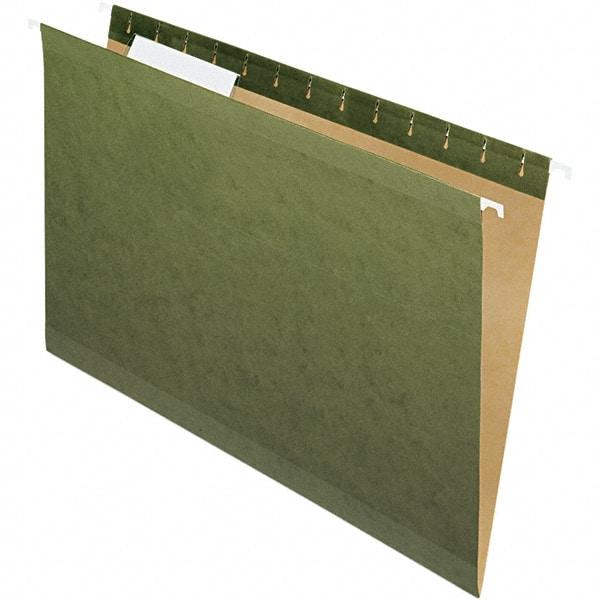 Pendaflex - 8-1/2 x 14", Legal, Standard Green, Hanging File Folder - 11 Point Stock, 1/3 Tab Cut Location - All Tool & Supply