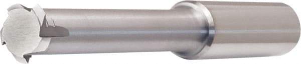 Vargus - 14 Min TPI, Internal Single Profile Thread Mill - 7/16" Noml Diam, 0.299" Cut Diam, 1/2" Shank Diam, 4 Flute, 1.378" Neck Length, 3.268" OAL, TiCN Finish - Exact Industrial Supply