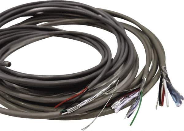 Made in USA - 18 AWG, 2 Wire, 1,000' OAL Unshielded Automation & Communication Cable - PVC Insulation, Bare Copper Conductor, 300 Volts, 0.144" OD - All Tool & Supply