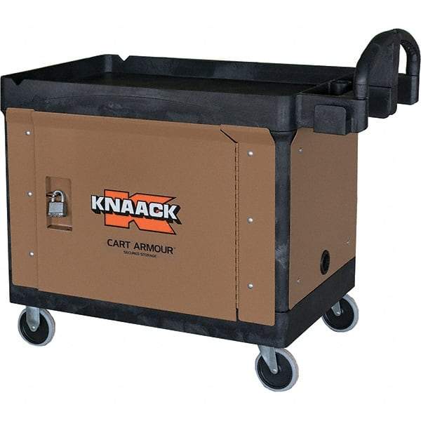 Knaack - Job Site Storage Unit - 23-3/4" Wide x 3-1/2" Deep x 36-1/4" High, Steel, Tan - All Tool & Supply