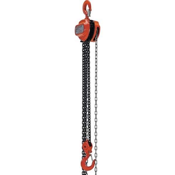 Vestil - 4,000 Lb Lifting Capacity, 10' Lift Height, Hand Hoist - Made from Chain - All Tool & Supply