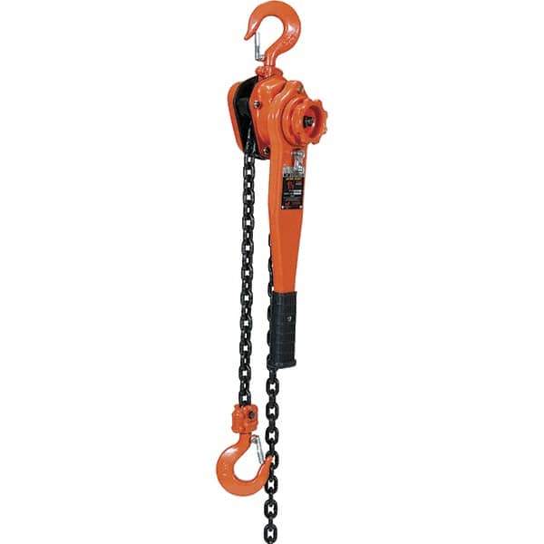 Vestil - 3,000 Lb Lifting Capacity, 20' Lift Height, Lever Hoist - Made from Chain - All Tool & Supply