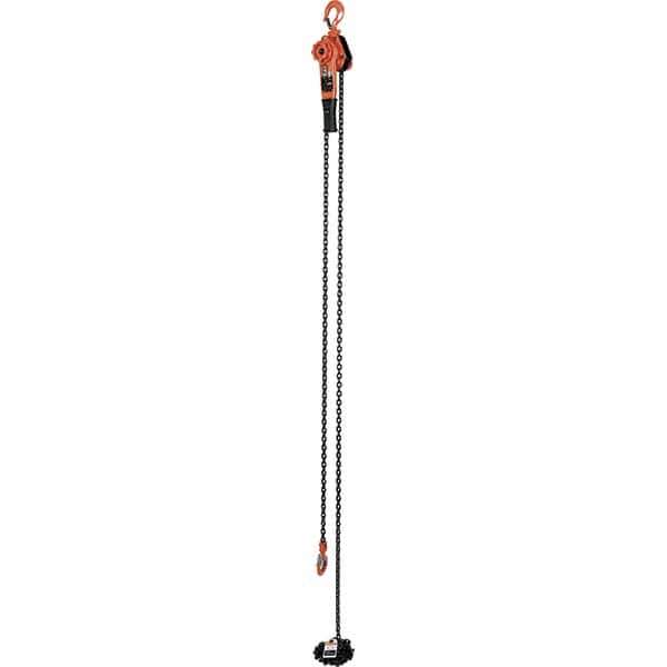 Vestil - 2,000 Lb Lifting Capacity, 20' Lift Height, Lever Hoist - Made from Chain - All Tool & Supply