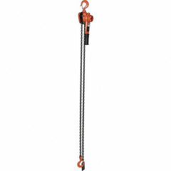 Vestil - 2,000 Lb Lifting Capacity, 10' Lift Height, Lever Hoist - Made from Chain - All Tool & Supply